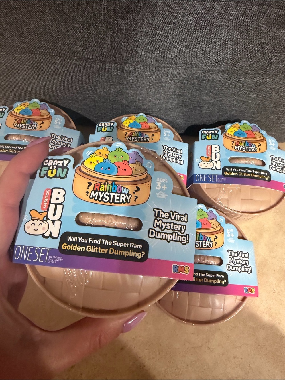 Crazy Fun Rainbow Mystery Dumpling Squishy Bun - viral TikTok - new sealed